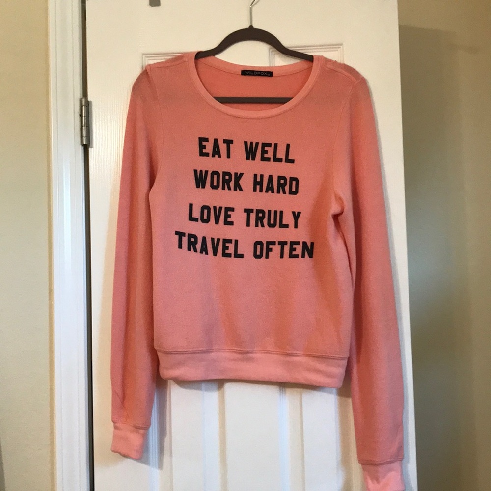 Wildfox sweatshirt- Eat Well - XS